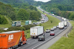 I-81 at the Hollins exit ( 147) looking north